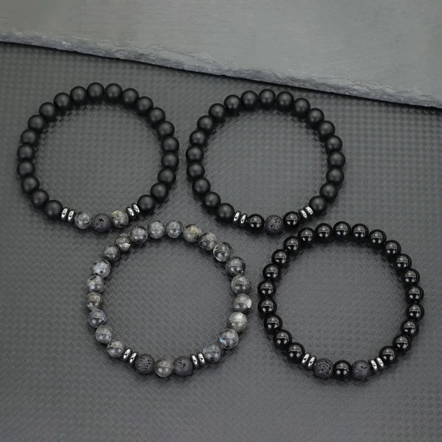 2pcs 8mm Malachite Men’s Bracelets.